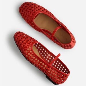 Madewell • The Greta Ballet Flat Open Weave